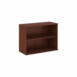 Bookcases*Bush Business Furniture 29.31"H 2-Shelf Bookcase with Adjustable Shelf, Hansen Cherry Laminated Wood (BK3036HC)