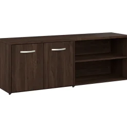 Storage Cabinets*Bush Business Furniture Hybrid 21" Low Storage Cabinet with Doors and Shelves, (HYS160BW-Z) Black Walnut