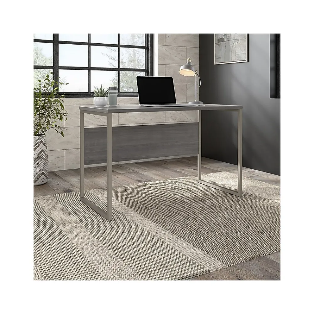 Computer Desks*Bush Business Furniture Hybrid 48"W Computer Table Desk with Metal Legs, (HYD148PG) Platinum Gray