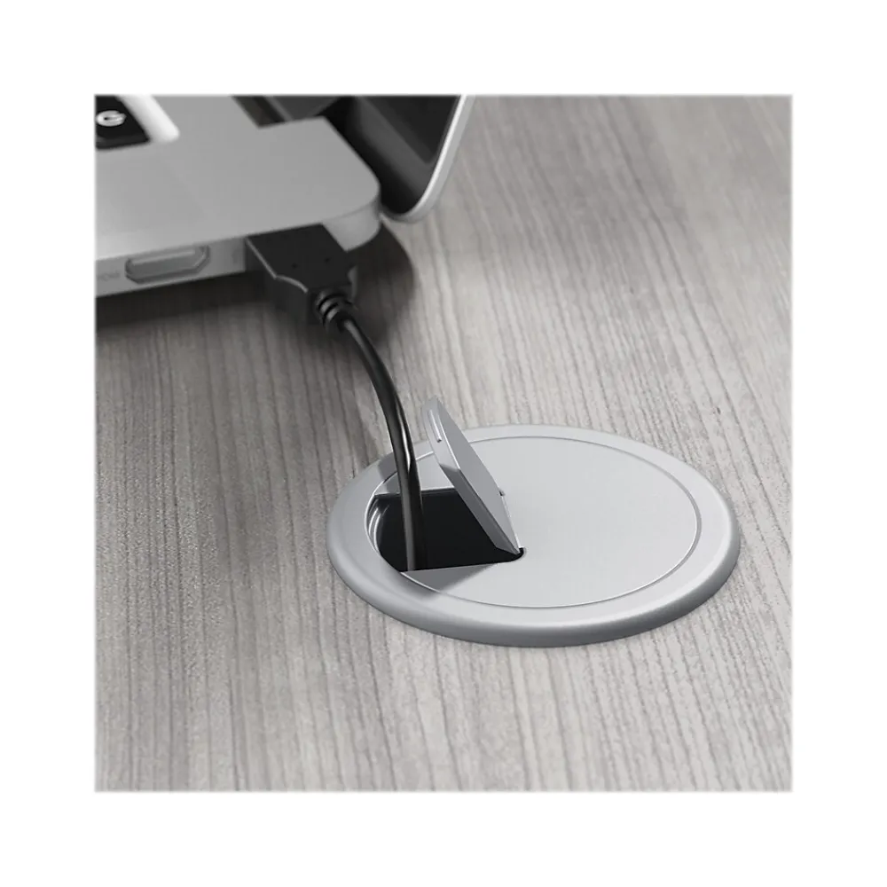 Computer Desks*Bush Business Furniture Hybrid 48"W Computer Table Desk with Metal Legs, (HYD148PG) Platinum Gray