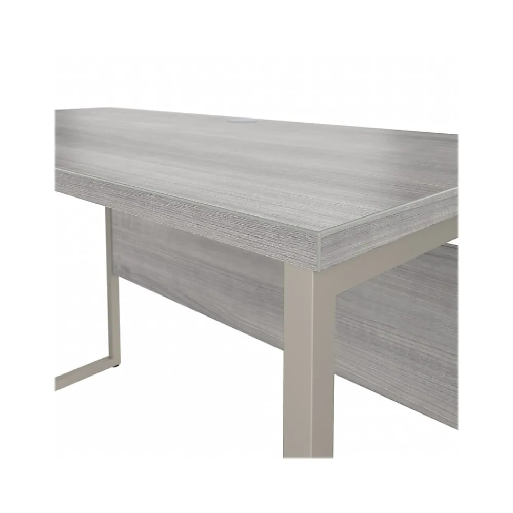 Computer Desks*Bush Business Furniture Hybrid 48"W Computer Table Desk with Metal Legs, (HYD148PG) Platinum Gray