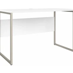 Office Desks*Bush Business Furniture Hybrid 48"W Computer Table Desk with Metal Legs, (HYD148WH) White