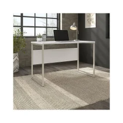 Office Desks*Bush Business Furniture Hybrid 48"W Computer Table Desk with Metal Legs, (HYD148WH) White