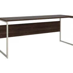 Computer Desks*Bush Business Furniture Hybrid 72"W Computer Table Desk with Metal Legs, Black Walnut (HYD272BW)