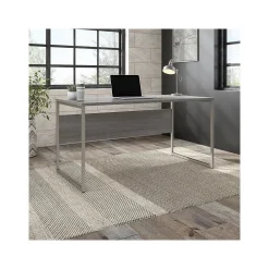 Computer Desks*Bush Business Furniture Hybrid 60"W Computer Table Desk with Metal Legs, (HYD360PG) Platinum Gray