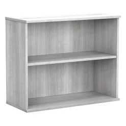 Bookcases*Bush Business Furniture Hybrid 29"H 2-Shelf Bookcase with Adjustable Shelf, Laminated Wood (HY3036PG-Z) Platinum Gray