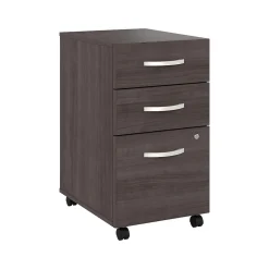 File Cabinets*Bush Business Furniture Hybrid 3-Drawer Mobile Vertical File Cabinet, Letter/Legal Size, Lockable, (HYF216SGSU-Z) Storm Gray