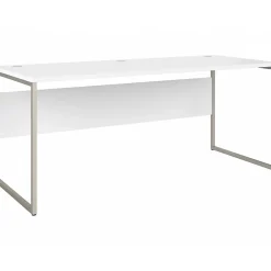 Computer Desks*Bush Business Furniture Hybrid 72"W Computer Table Desk with Metal Legs, (HYD373WH) White
