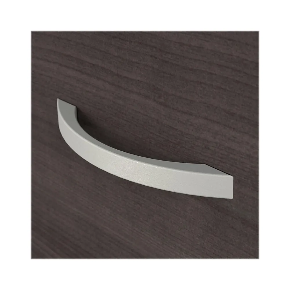 L-Desks*Bush Business Furniture Hybrid 60"W L Shaped Table Desk with Mobile File Cabinet, (HYB029SGSU) Storm Gray