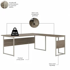 L-Desks*Bush Business Furniture Hybrid 72