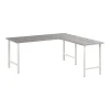 L-Desks*Bush Business Furniture Hustle 72"W L Shaped Computer Desk with Metal Legs, Platinum Gray (HUS001PG)
