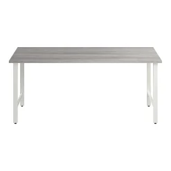 Office Desks*Bush Business Furniture Hustle 72"W Computer Desk with Metal Legs, Platinum Gray (HUD272PG)