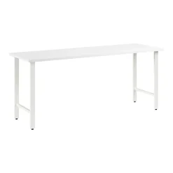 Office Desks*Bush Business Furniture Hustle 72"W Computer Desk with Metal Legs, White (HUD172WH)
