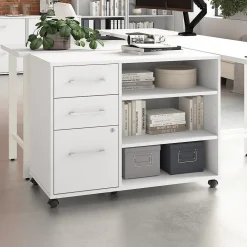 File Cabinets*Bush Business Furniture Hustle Office Storage Cabinet with Wheels, White (HUF140WH)