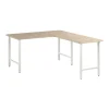 Office Desks*Bush Business Furniture Hustle 60"W L Shaped Computer Desk with Metal Legs, Natural Elm (HUS003NE)