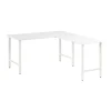 L-Desks*Bush Business Furniture Hustle 60"W L Shaped Computer Desk with Metal Legs, White (HUS003WH)