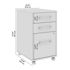 File Cabinets*Bush Business Furniture Hustle 3 Drawer Mobile File Cabinet, Platinum Gray (HUF116PG)
