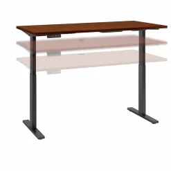 Standing Desks*Bush Business Furniture Move 60 Series 60"W Electric Height Adjustable Standing Desk, Hansen Cherry (M6S6030HCBK)