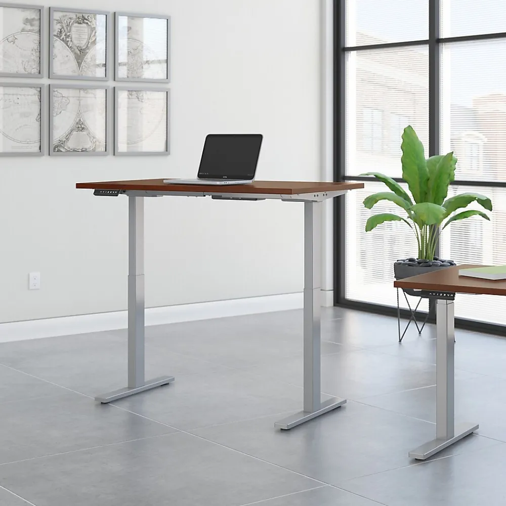 Standing Desks*Bush Business Furniture Move 60 Series 48"W Electric Height Adjustable Standing Desk, Hansen Cherry (M6S4824HCSK)