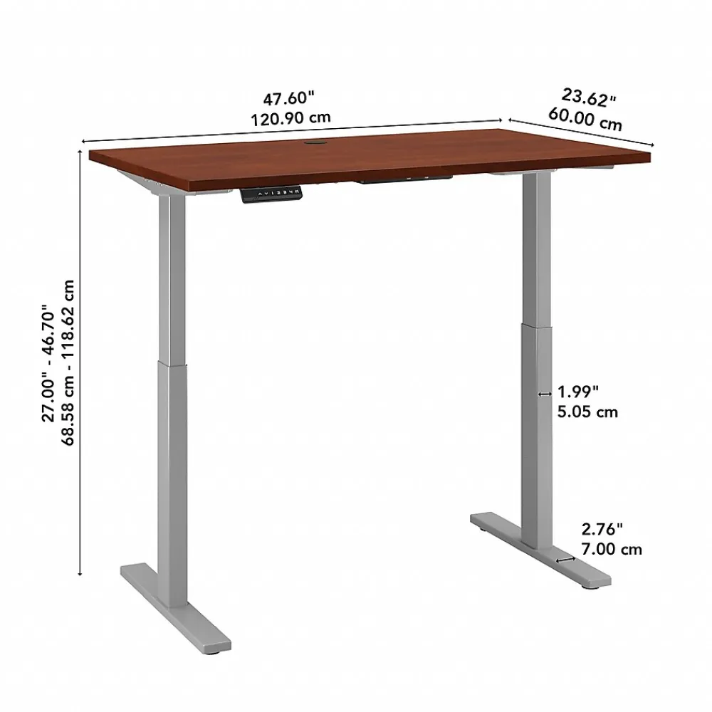 Standing Desks*Bush Business Furniture Move 60 Series 48"W Electric Height Adjustable Standing Desk, Hansen Cherry (M6S4824HCSK)
