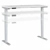 Standing Desks*Bush Business Furniture Move 40 Series 60"W Electric Height Adjustable Standing Desk, White/Cool Gray Metallic (M4S6030WHSK)