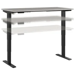 Standing Desks*Bush Business Furniture Move 40 Series 60"W Electric Height Adjustable Standing Desk, Platinum Gray/Black (M4S6030PGBK)