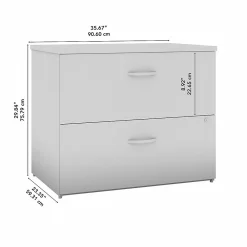 File Cabinets*Bush Business Furniture Office in an Hour 2 Drawer Lateral File Cabinet, Mocha Cherry (OIAH011MRSU)