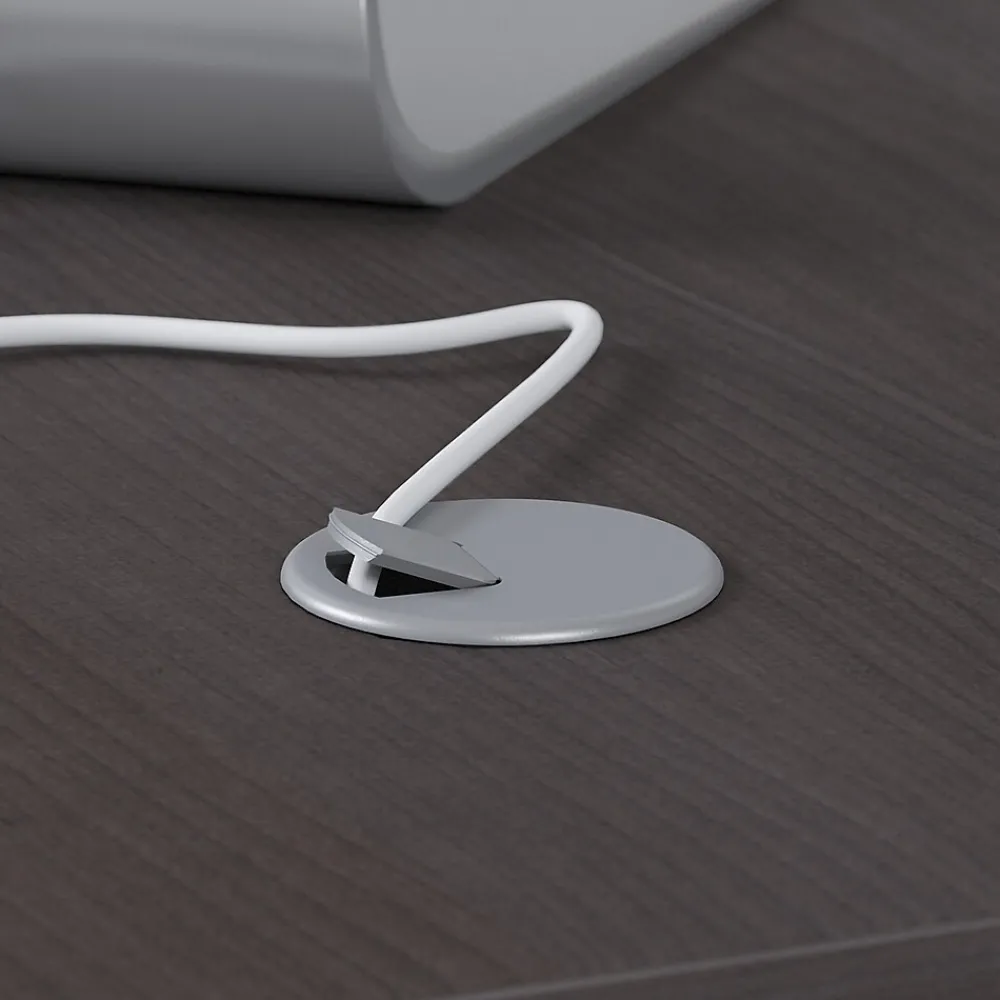 L-Desks*Bush Business Furniture Studio C 60"W L Shaped Desk with Mobile File Cabinet and Return, (STC008SG) Storm Gray