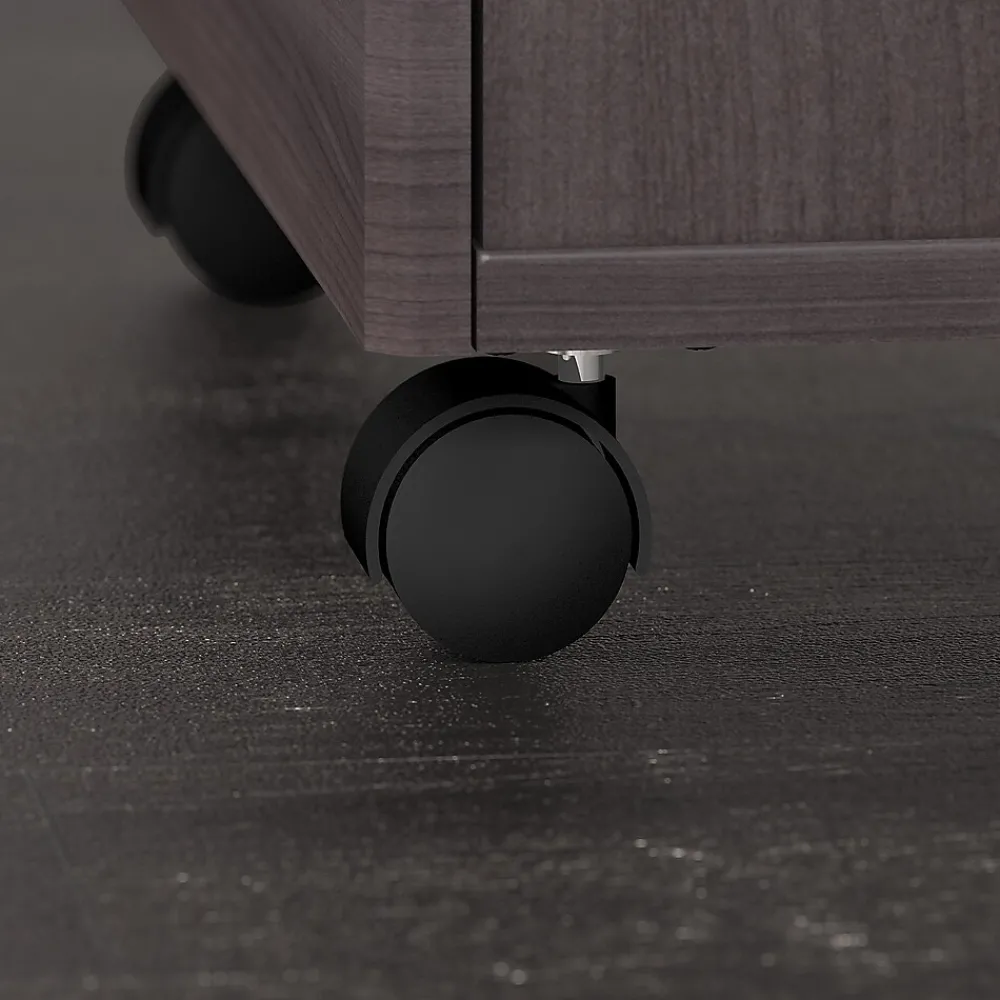 L-Desks*Bush Business Furniture Studio C 60"W L Shaped Desk with Mobile File Cabinet and Return, (STC008SG) Storm Gray