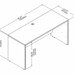 Office Desks*Bush Business Furniture Studio C 60