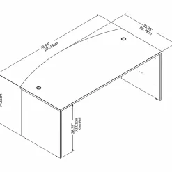 Computer Desks*Bush Business Furniture Studio C 72