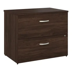 File Cabinets*Bush Business Furniture Studio C 2 Drawer Lateral File Cabinet, (SCF136BWSU) Black Walnut