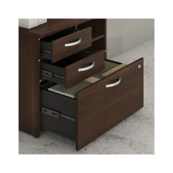 Storage Cabinets*Bush Business Furniture Studio C Office Storage Cabinet with Drawers and Shelves, (SCF130BWSU) Black Walnut