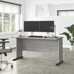 Computer Desks*Bush Business Furniture Studio A 60"W Computer Desk, (SDD160PG) Platinum Gray