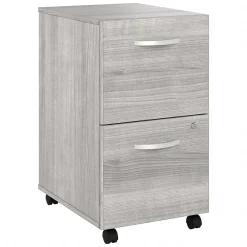 File Cabinets*Bush Business Furniture Studio A 2-Drawer Mobile Vertical File Cabinet, Letter/Legal Size, Lockable, (SDF116PGSU-Z) Platinum Gray
