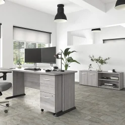 File Cabinets*Bush Business Furniture Studio A 2-Drawer Mobile Vertical File Cabinet, Letter/Legal Size, Lockable, (SDF116PGSU-Z) Platinum Gray