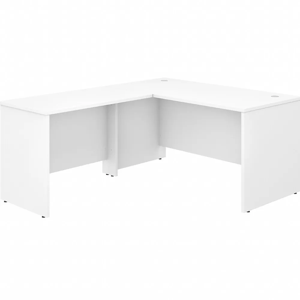 L-Desks*Bush Business Furniture Studio C 60"W L Shaped Desk with Return, (STC050WH) White