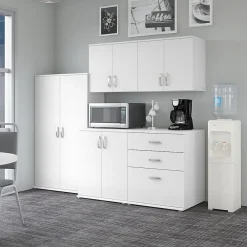 Storage Cabinets*Bush Business Furniture Universal 62" 5-Piece Modular Storage Set with 11 Shelves, White (UNS003WH)