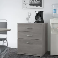 Storage Cabinets*Bush Business Furniture Universal 34" Floor Storage Cabinet with Drawers, Platinum Gray (UNS328PG)