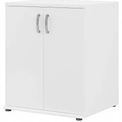 Storage Cabinets*Bush Business Furniture Universal 34" Floor Storage Cabinet with 2 Shelves, White (UNS128WH)