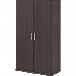 Storage Cabinets*Bush Business Furniture Universal 62" Tall Storage Cabinet with Doors and 5 Shelves, Storm Gray (UNS136SGK)