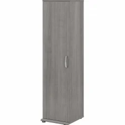 Storage Cabinets*Bush Business Furniture Universal 62" Tall Narrow Storage Cabinet with Door and 3 Shelves, Platinum Gray (UNS116PG)