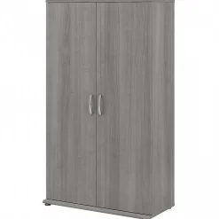 Storage Cabinets*Bush Business Furniture Universal 62" Tall Storage Cabinet with Doors and 5 Shelves, Platinum Gray (UNS136PGK)