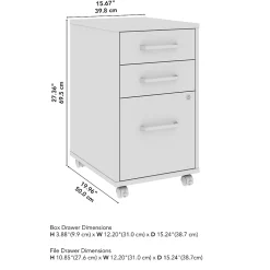 File Cabinets*Bush Business Furniture Vista 3 Drawer File Cabinet, Black Walnut (VSF116BWSU)