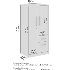 Storage Cabinets*Bush Business Furniture Vista Wardrobe Cabinet with Drawers, Natural Elm (VSS130NEK)