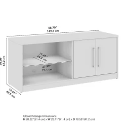 Storage Cabinets*Bush Business Furniture Vista Low Storage Cabinet with Doors and Shelves, Natural Elm (VSS160NE)