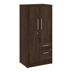 Storage Cabinets*Bush Business Furniture Vista Wardrobe Cabinet with Drawers, Black Walnut (VSS130BWK)