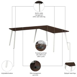 L-Desks*Bush Business Furniture Vista 72