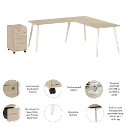 L-Desks*Bush Business Furniture Vista 72