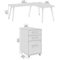 L-Desks*Bush Business Furniture Vista 72